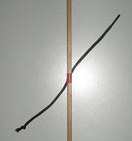 The Dowel Dopero - preparing ties on the vertical spars The Dowel Dopero - preparing ties on the vertical spars