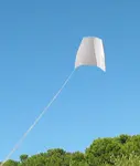 Paper kites have been around for many centuries. Read about some specific types here, as well as other single-line kites.