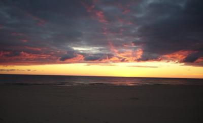 Sunset shortly after over Lake Michigan