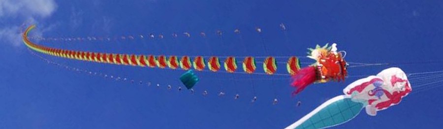 Traditional Chinese dragon kite.