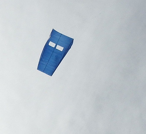 The MBK Fresh Wind Sled kite in flight. The MBK Fresh Wind Sled kite in flight.