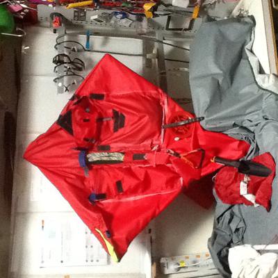 Bag with pocket contents on display