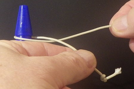 Clinch Knot - step 2