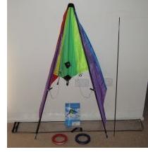 The individual components of the stunt kite, straight from the original packaging. The individual components of the stunt kite, straight from the original packaging.