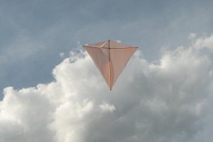 Our latest MBK Dowel Diamond kite in flight. Our latest MBK Dowel Diamond kite in flight.