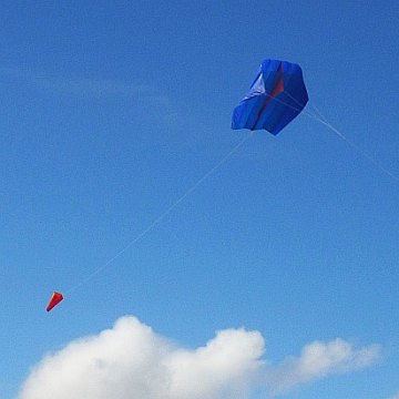 The MBK Parafoil in flight.
