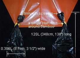 The 2-Skewer Barn Door - attachment of loop tail.