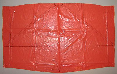 The 2-Skewer Delta - complete sail outline. The 2-Skewer Delta - complete sail outline.