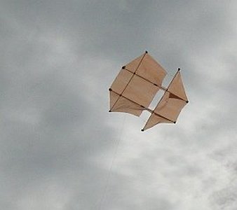 Learn how to build a Dopero kite from bamboo skewers and plastic.