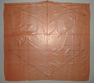 The 2-Skewer Roller - complete sail outline on plastic. The 2-Skewer Roller - complete sail outline on plastic.