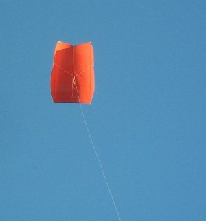 MBK Simple Sled kite in flight