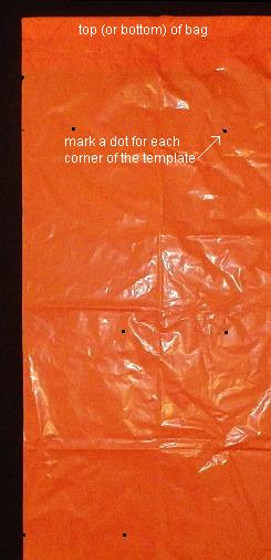 The 2-Skewer Rokkaku - dots marked on un-cut bag. The 2-Skewer Rokkaku - dots marked on un-cut bag.