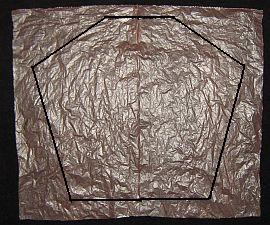 The 1-Skewer Barn Door - complete sail outline marked on plastic The 1-Skewer Barn Door - complete sail outline marked on plastic