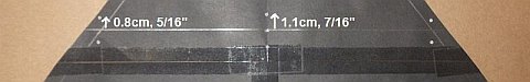 The Paper Delta kite - dots marked above and below the line. The Paper Delta kite - dots marked above and below the line.