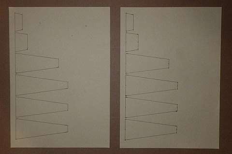 The Paper Delta kite - the 6 shapes duplicated.