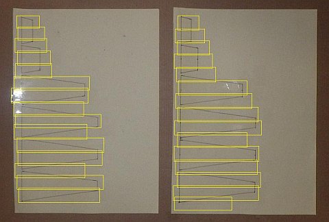 The Paper Delta kite - shapes taped.