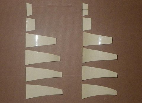 The Paper Delta kite - shapes cut out.