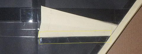 The Paper Delta kite - one edge taped.