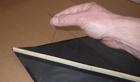 The Paper Delta - bridle lines adjusted.