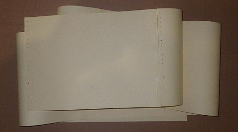 The Paper Delta kite - more sheets dotted and taped, until there are 7 sheets.