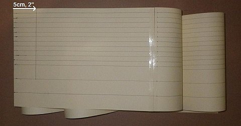 The Paper Delta kite - lines ruled through all the dots.