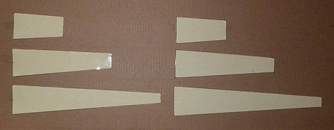 The Paper Diamond kite - shapes cut out.