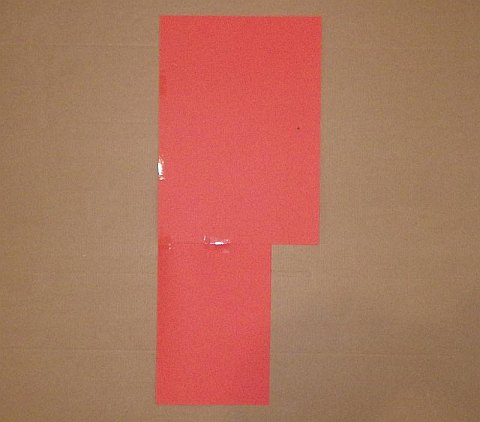 The Paper Diamond kite - paper sheets folded.