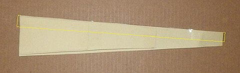 The Paper Diamond kite - tape folded around long edge.