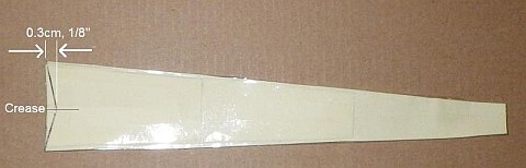 The Paper Diamond kite - measured and lines drawn, on 1 spar.