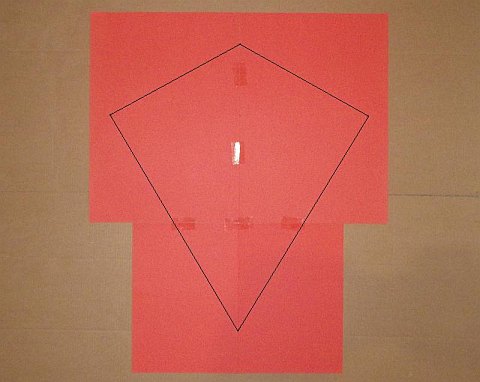 The Paper Diamond kite - lines drawn between dots.