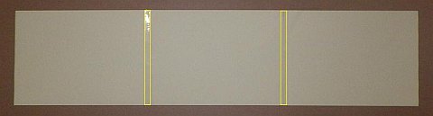 The Paper Diamond kite - 3 sheets of paper taped together.