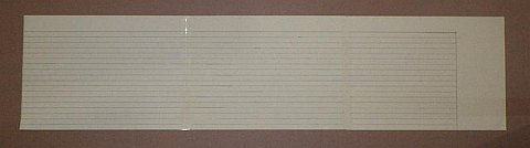 The Paper Diamond kite - tail streamers marked out.