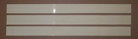 The Paper Diamond kite - tail area cut into 3 smaller rectangles.