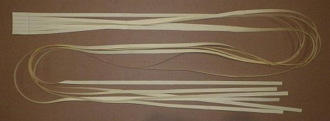 The Paper Diamond kite - rectangles cut into streamers – stage 1!