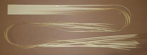 The Paper Diamond kite - streamers split into 2 for 2/3 of the length – stage 2.