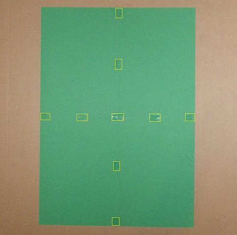 The Paper Rokkaku kite - 4 sheets of paper tacked together.