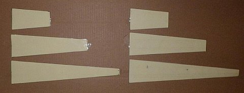 The Paper Rokkaku kite - shapes cut out.
