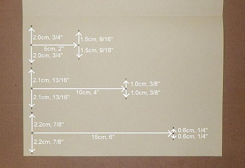 The Paper Rokkaku kite - measured and dots marked.