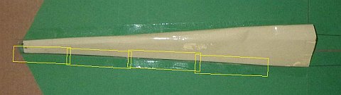 The Paper Rokkaku kite - edge taped the rest of the way, before tape trimmed.