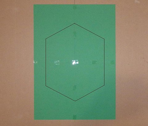 The Paper Rokkaku kite - lines drawn between dots.