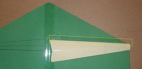 The Paper Rokkaku kite - one edge taped.