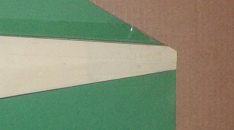 The Paper Rokkaku kite - tape and paper trimmed.