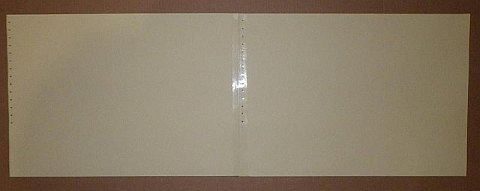 The Paper Rokkaku kite - another sheet similarly marked with dots and taped on.