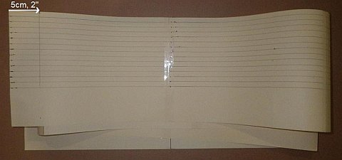 The Paper Rokkaku kite - lines ruled through all the dots.