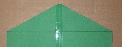 The Paper Rokkaku kite - line drawn from corner to corner.