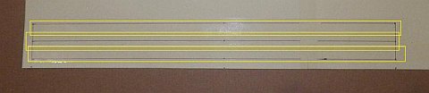 The Paper Sled kite - rectangles taped. The Paper Sled kite - rectangles taped.