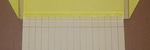 The Paper Sled kite - tail taped to rear side of sail.