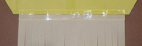 The Paper Sled kite - tail taped on front side of sail.