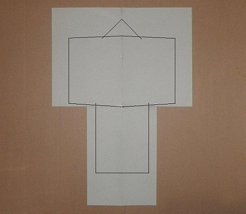 The Paper Sode kite - lines drawn between dots. The Paper Sode kite - lines drawn between dots.