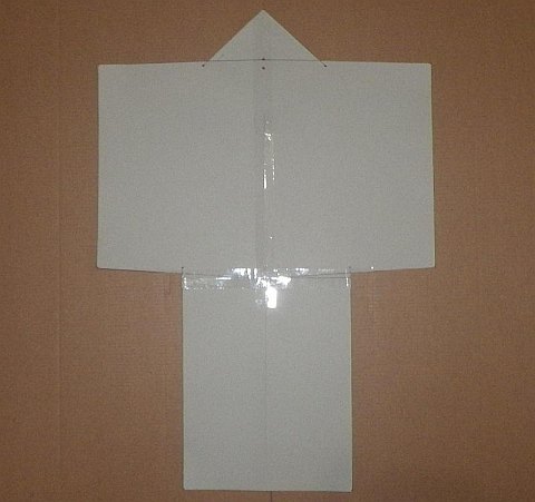 The Paper Sode kite - sail cut out. The Paper Sode kite - sail cut out.